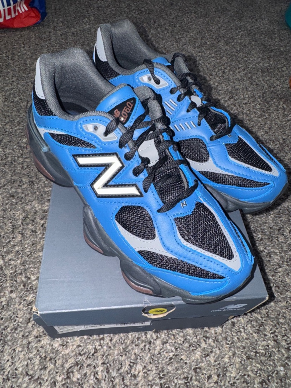 New Balance Women's Blue and Black Runner Sneakers